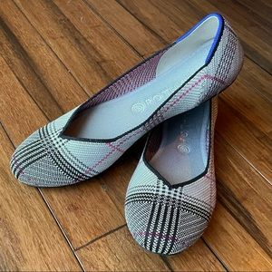 Rothy’s - Grey, with plaid design size 12